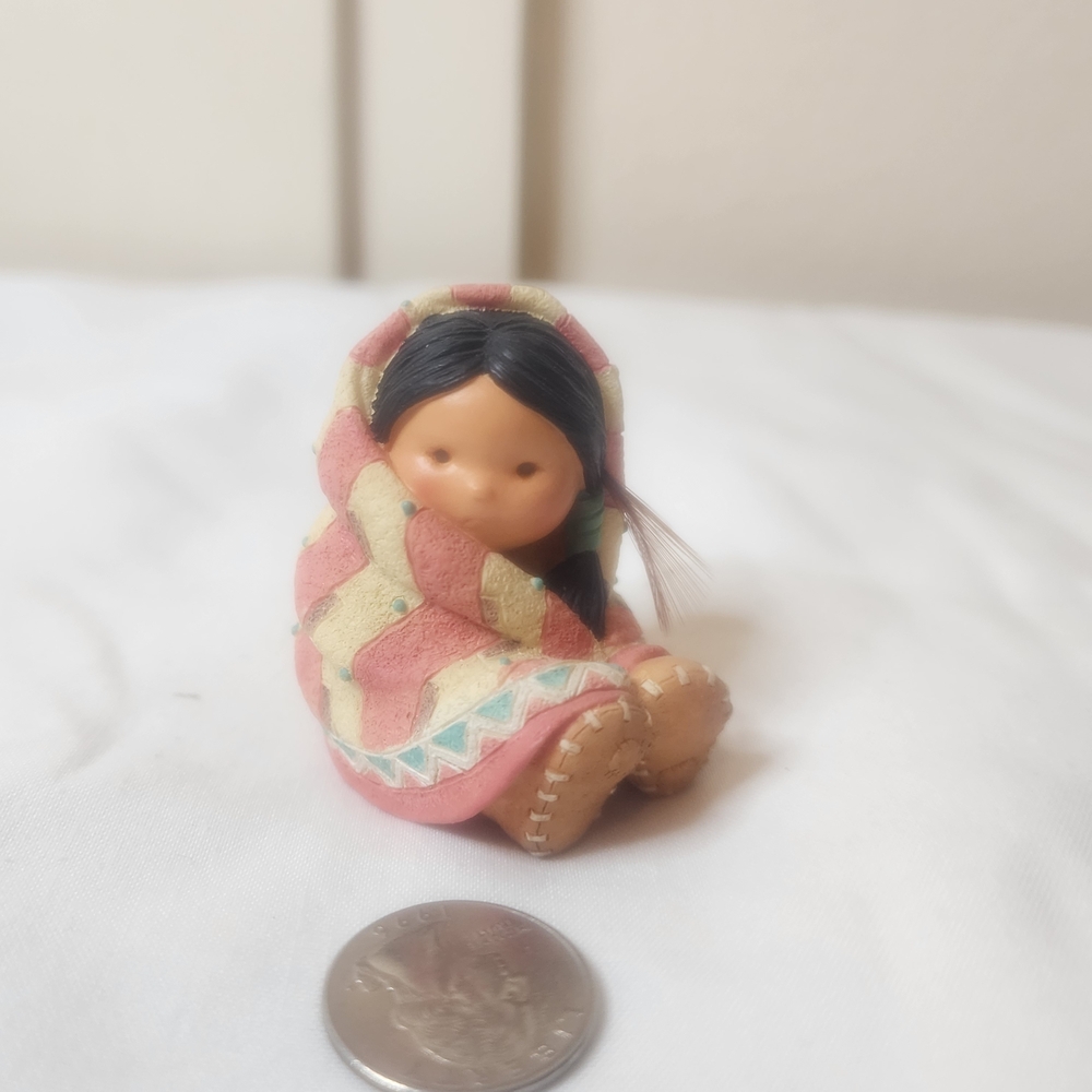 Handcrafted Native American Doll Figurine